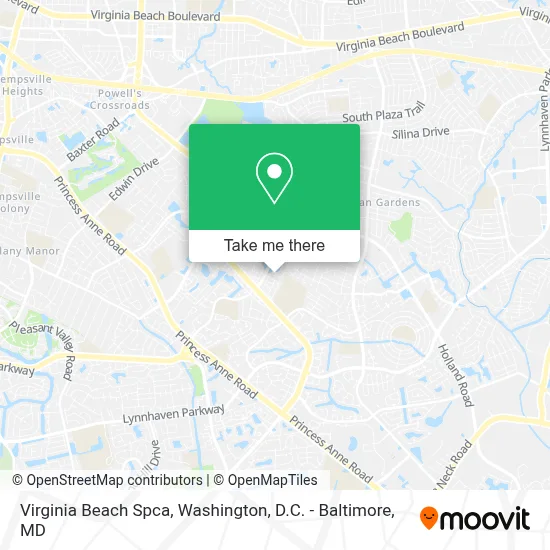 Virginia Beach Spca map