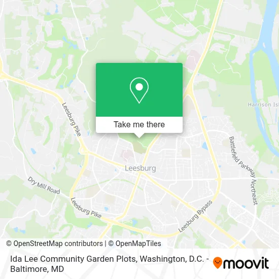 Ida Lee Community Garden Plots map