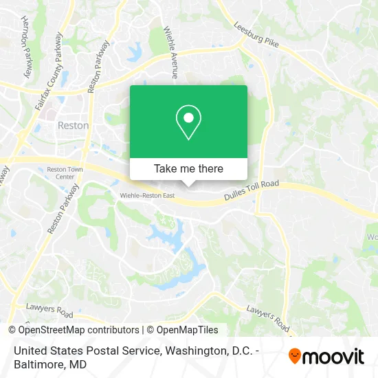 United States Postal Service map
