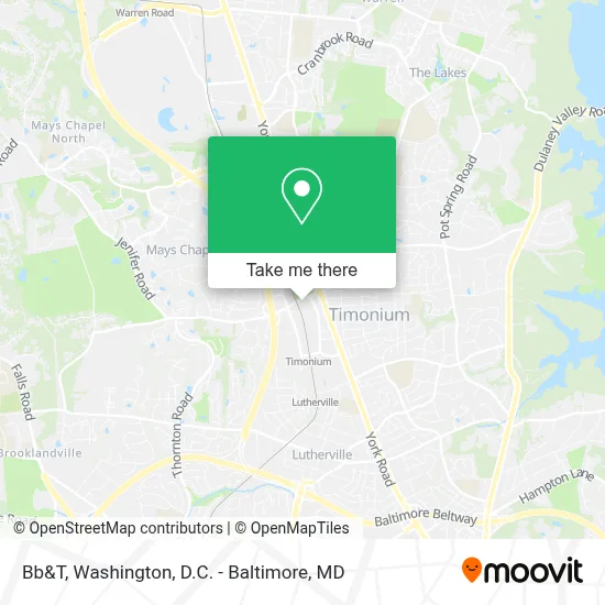 Bb&T map