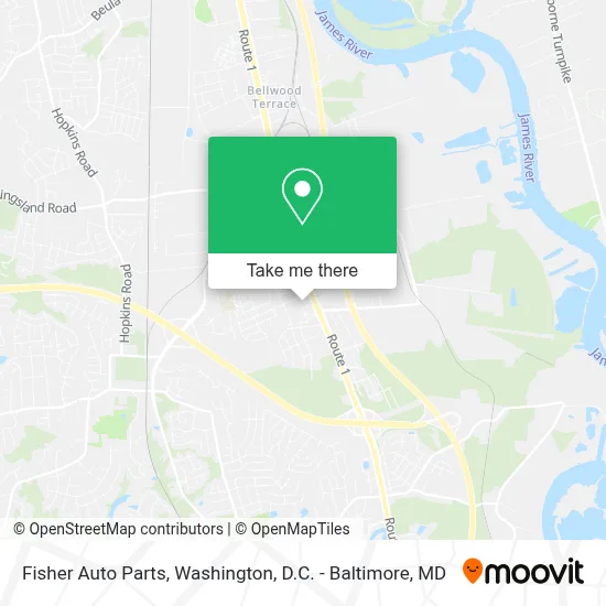 Fisher Auto Parts map