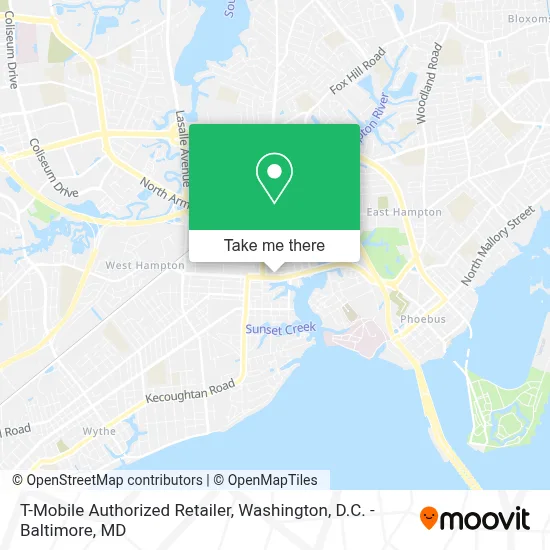T-Mobile Authorized Retailer map