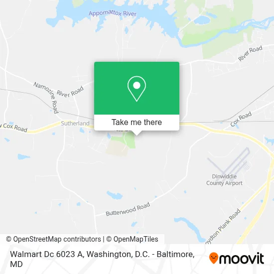 Walmart Dc 6023 A map