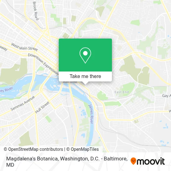Magdalena's Botanica map