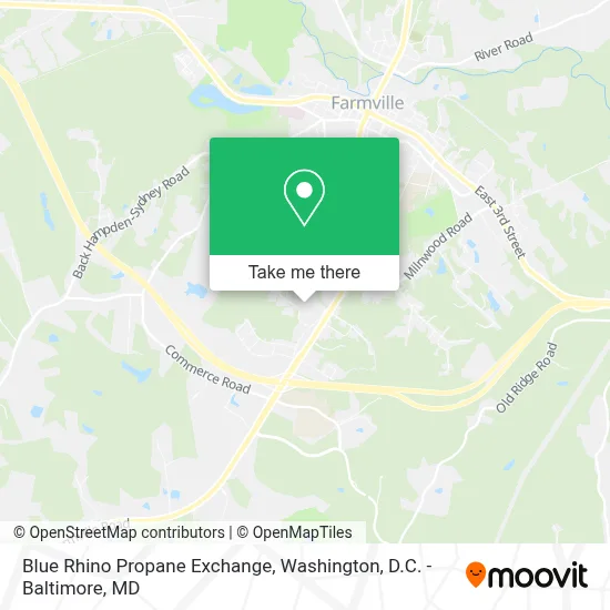Blue Rhino Propane Exchange map