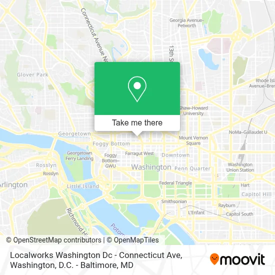 Localworks Washington Dc - Connecticut Ave map
