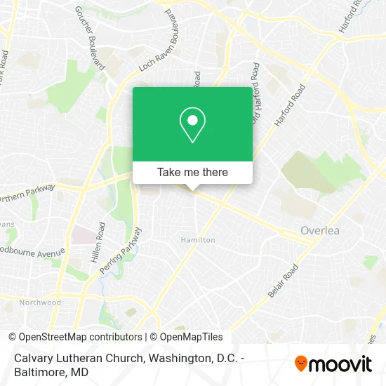 Calvary Lutheran Church map