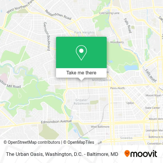 The Urban Oasis map