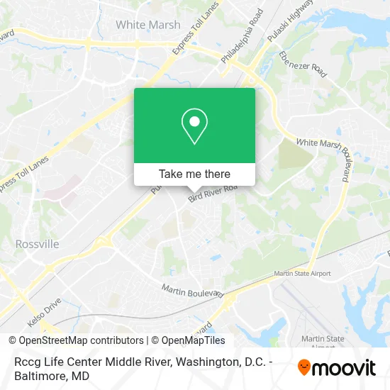 Rccg Life Center Middle River map