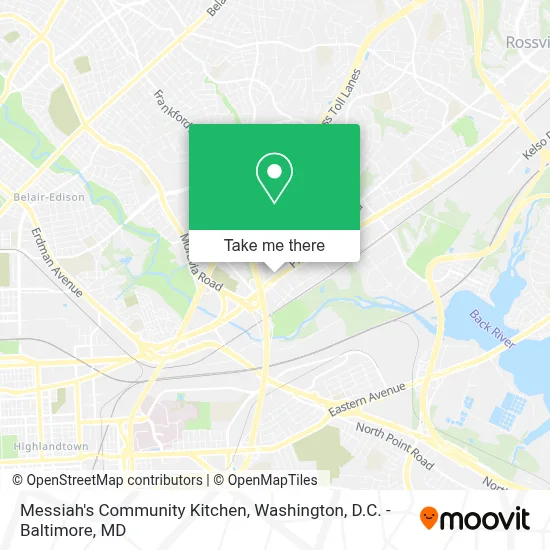 Messiah's Community Kitchen map