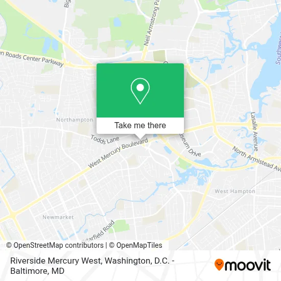 Riverside Mercury West map
