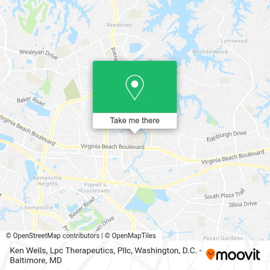 Ken Wells, Lpc Therapeutics, Pllc map