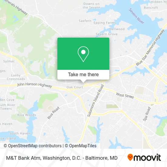M&T Bank Atm map
