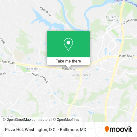 Pizza Hut map
