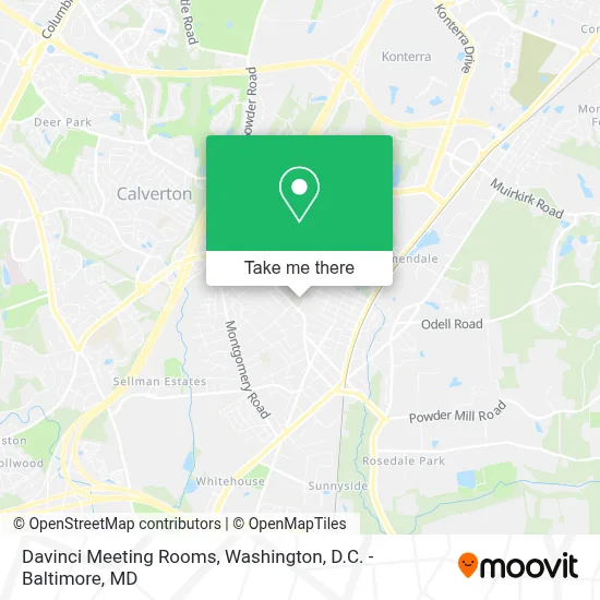 Davinci Meeting Rooms map