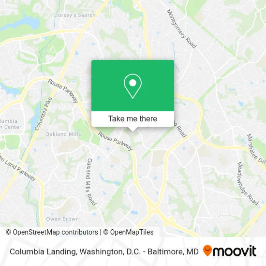 Columbia Landing map
