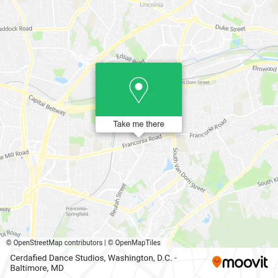 Cerdafied Dance Studios map