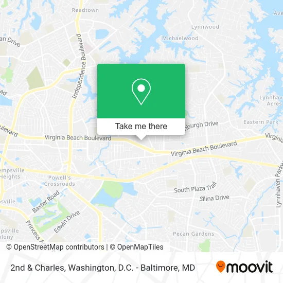 2nd & Charles map