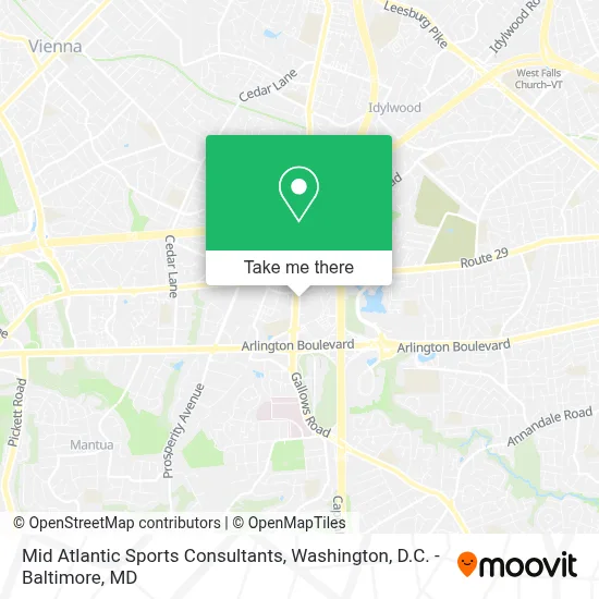 Mid Atlantic Sports Consultants map
