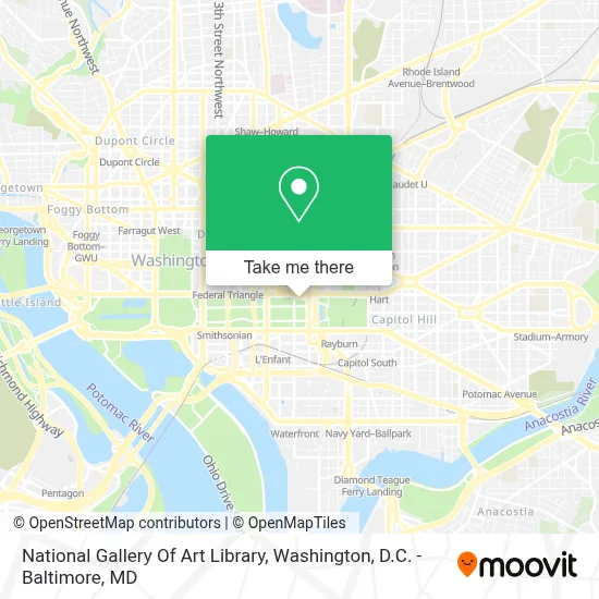 National Gallery Of Art Library map