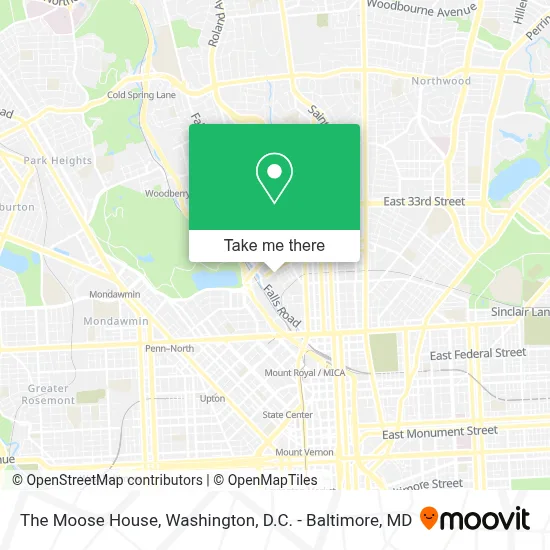 The Moose House map