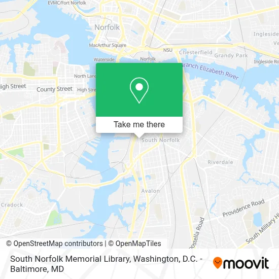 South Norfolk Memorial Library map