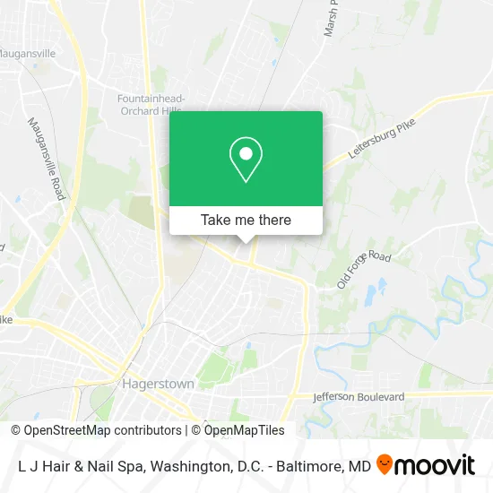 L J Hair & Nail Spa map