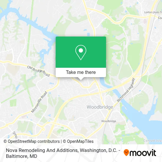 Nova Remodeling And Additions map