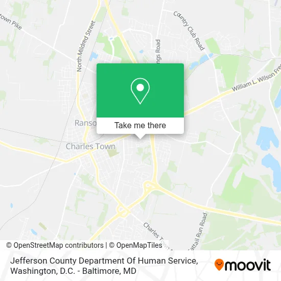 Jefferson County Department Of Human Service map