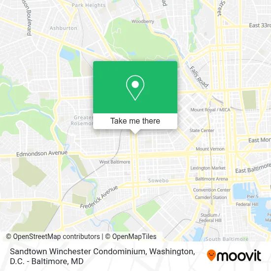 Sandtown Winchester Condominium map