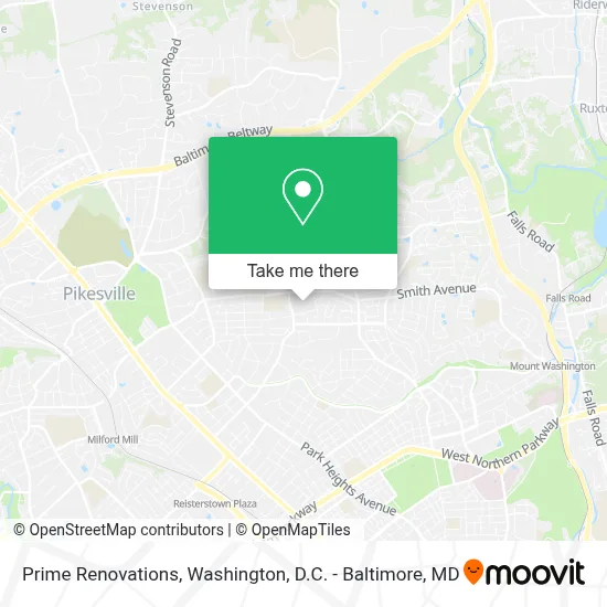 Prime Renovations map