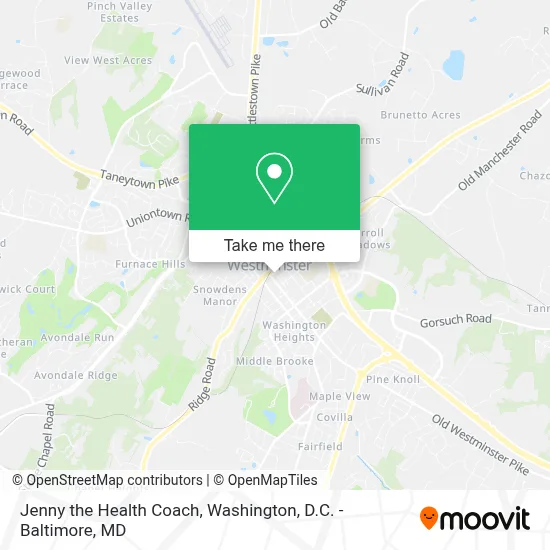 Jenny the Health Coach map