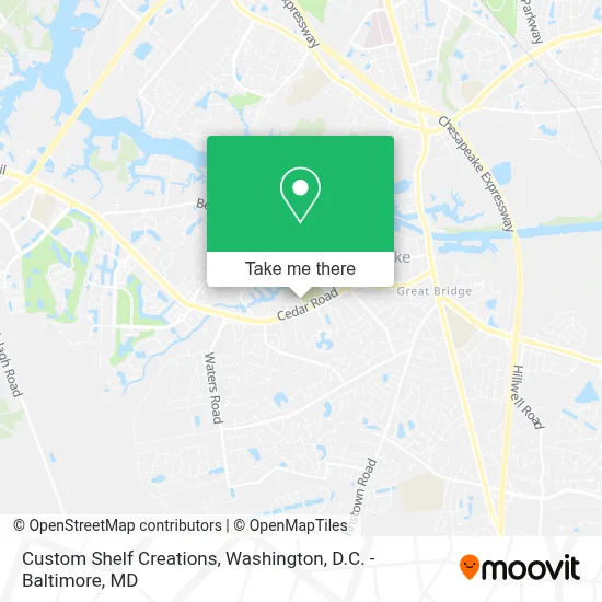 Custom Shelf Creations map