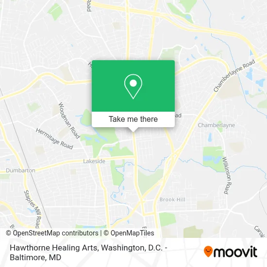Hawthorne Healing Arts map