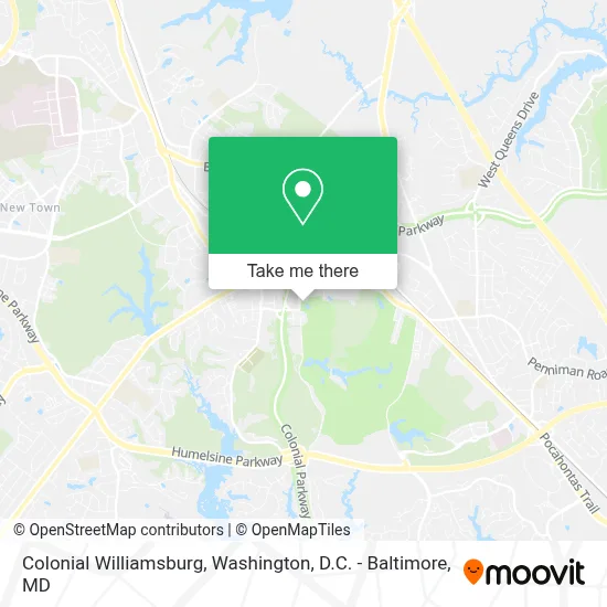 Colonial Williamsburg map