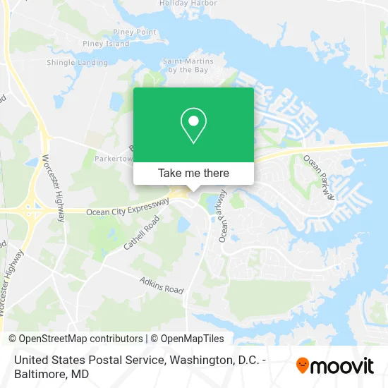 United States Postal Service map