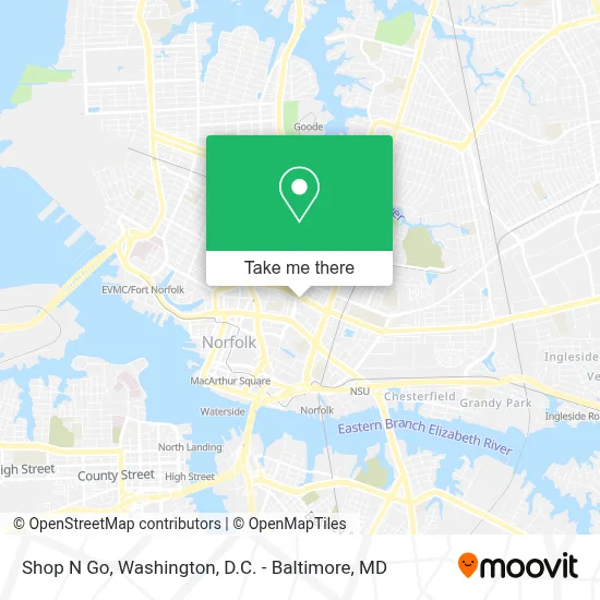 Shop N Go map