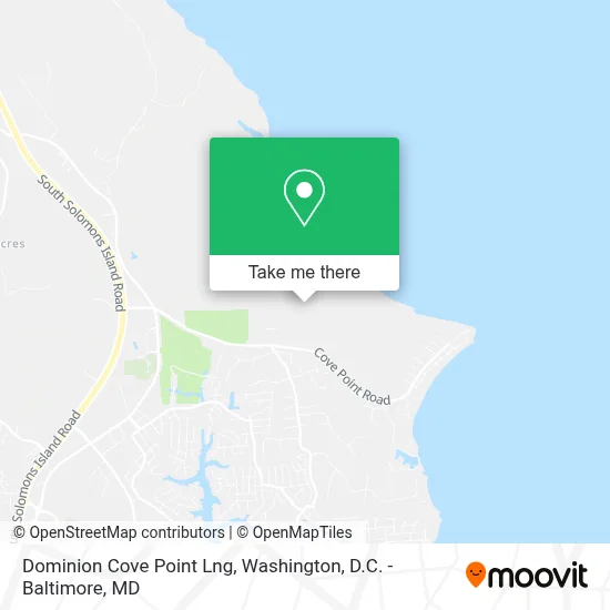 Dominion Cove Point Lng map