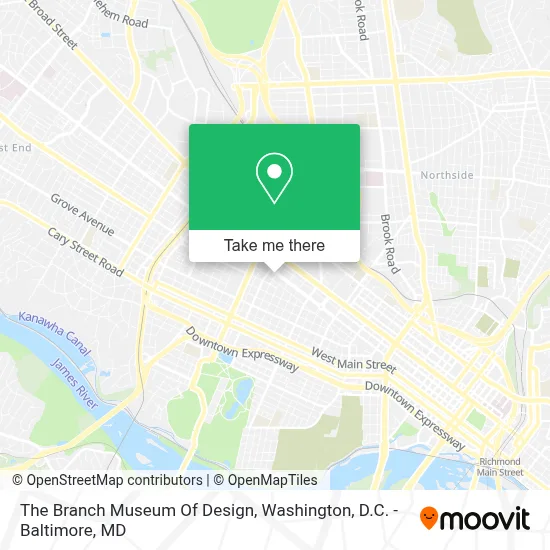 The Branch Museum Of Design map