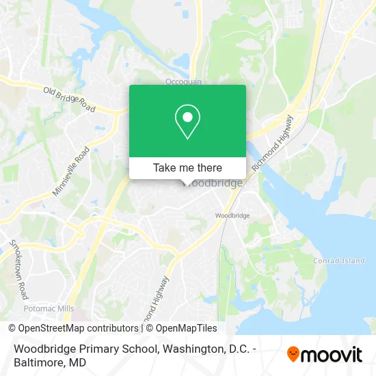 Woodbridge Primary School map