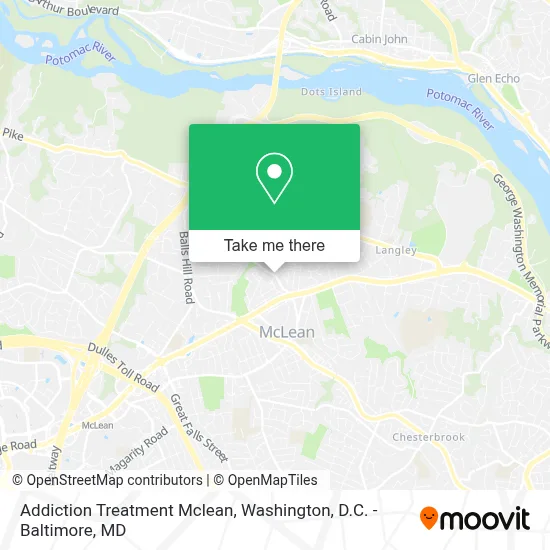 Addiction Treatment Mclean map