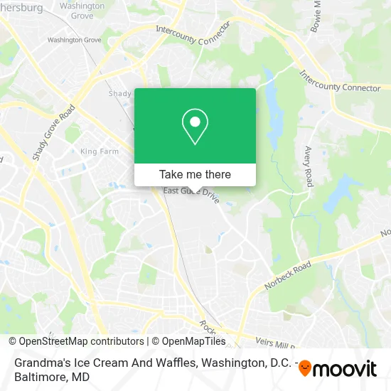 Grandma's Ice Cream And Waffles map