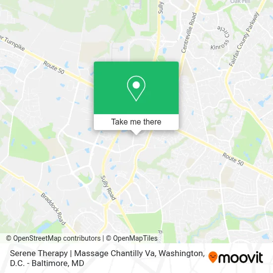 Serene Therapy | Massage Chantilly Va map
