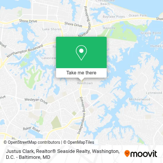 Justus Clark, Realtor® Seaside Realty map