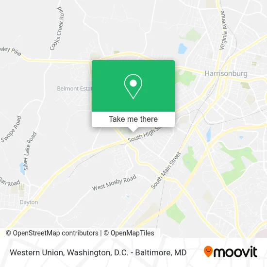 Western Union map