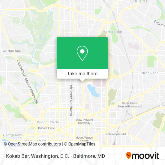 Kokeb Bar map