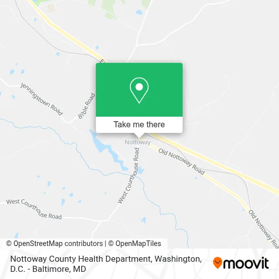 Nottoway County Health Department map