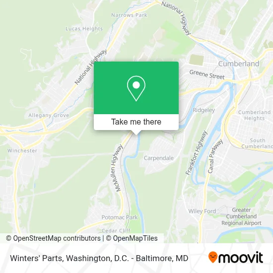 Winters' Parts map