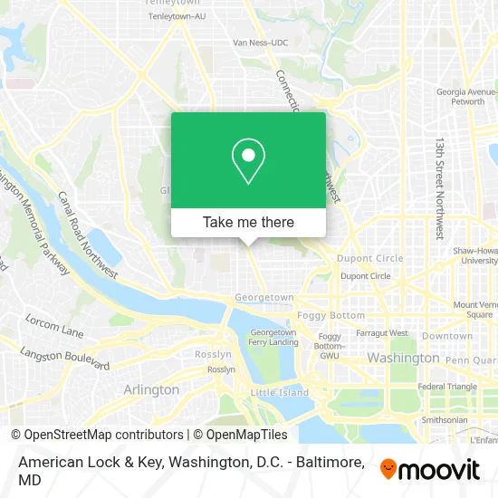 American Lock & Key map