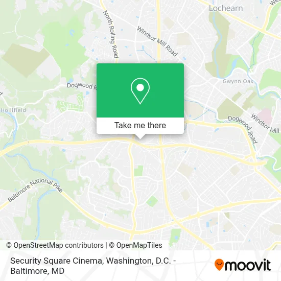 Security Square Cinema map